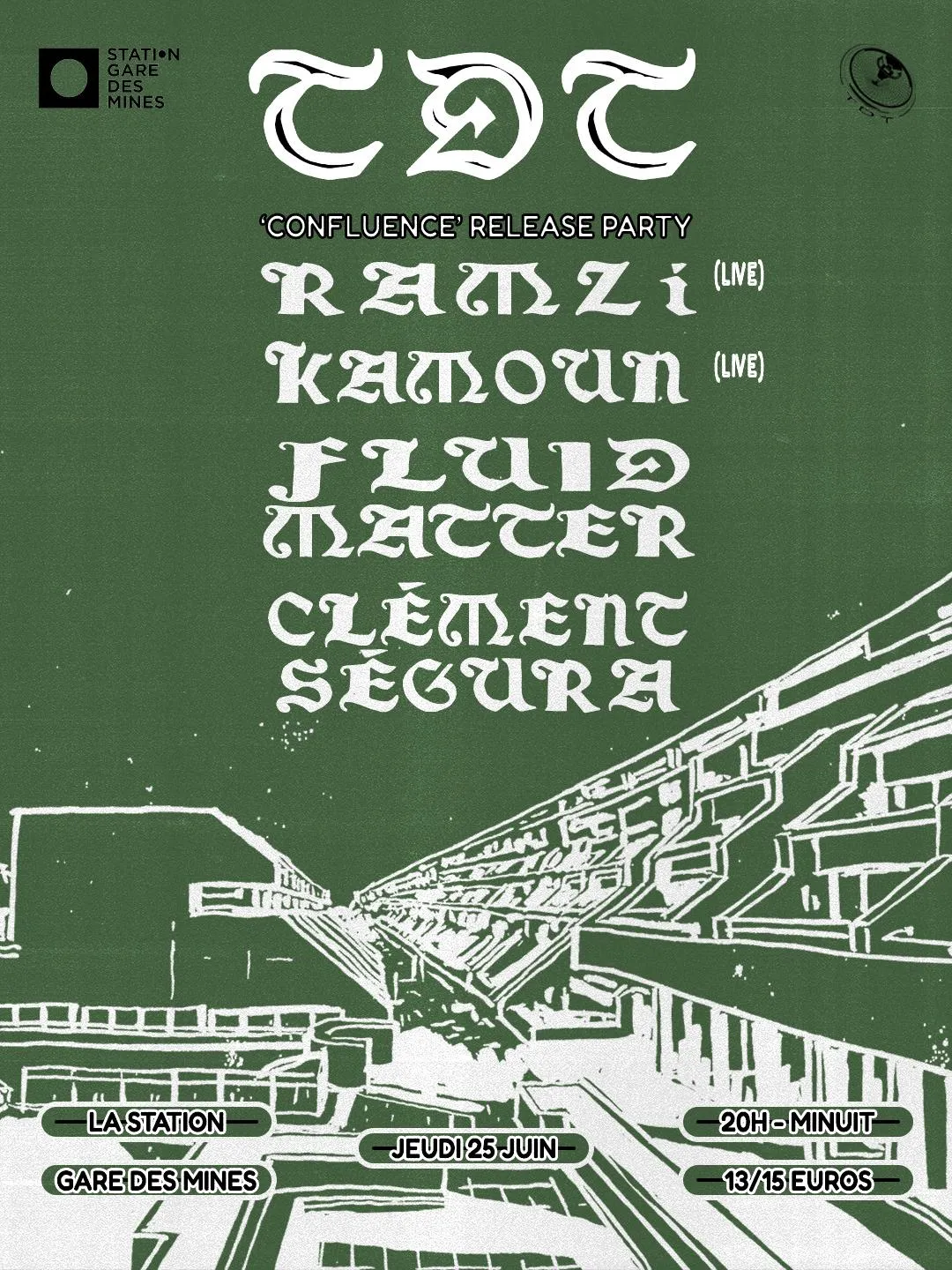Tdt Release Party: Ramzi Live, Kamoun & Bpz Live, Fluid Matter B2B Clément Ségura