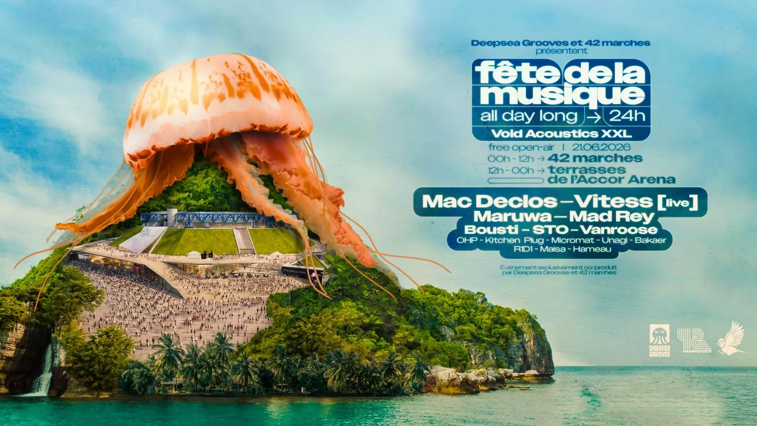 All Day Long + Free Open Air: Mac Declos, Vitess (Live)