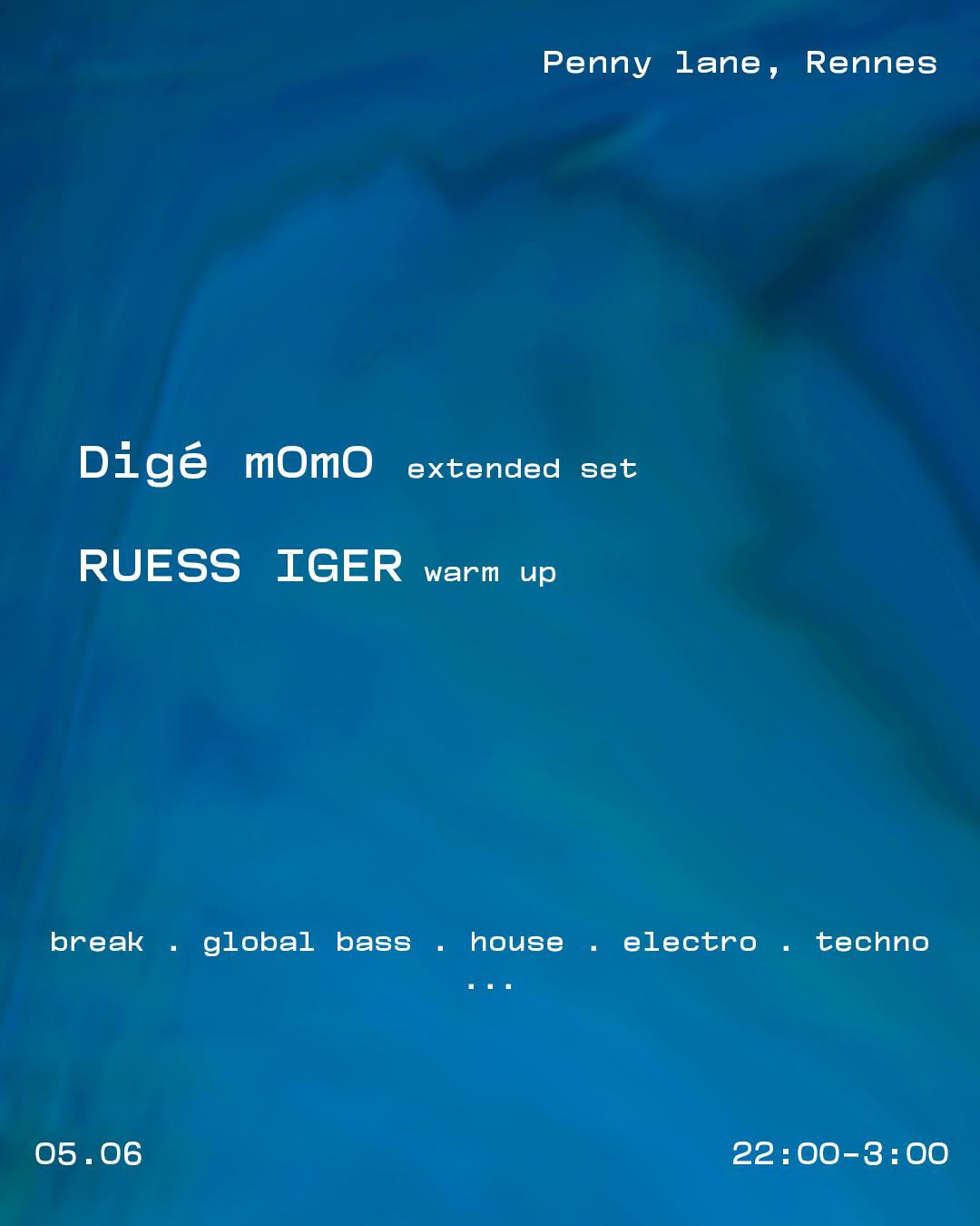 Digé M0M0 Extended Set Russ Iger Warm Up