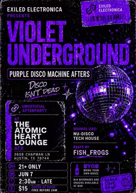 Violet Underground Purple Disco Machine Afters