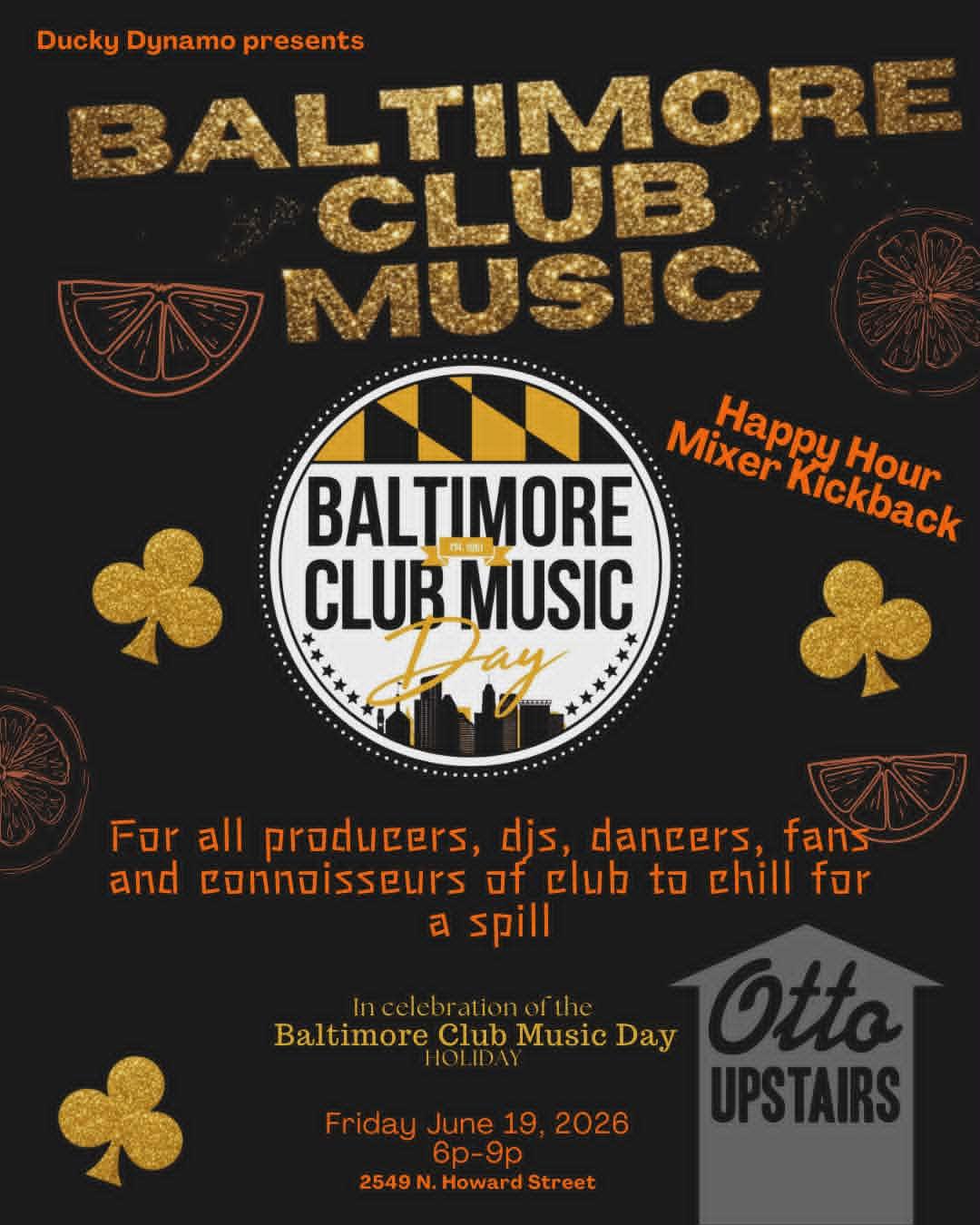 Baltimore Club Music Happy Hour Mixer Kickback