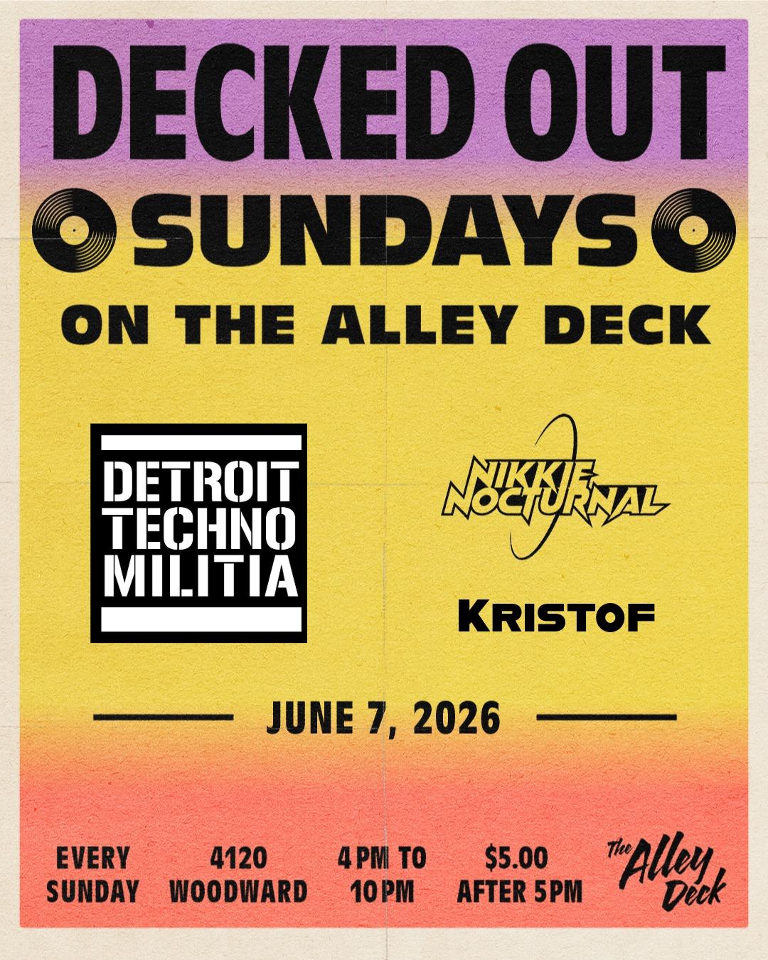 Decked Out Sundays On The Alley Deck