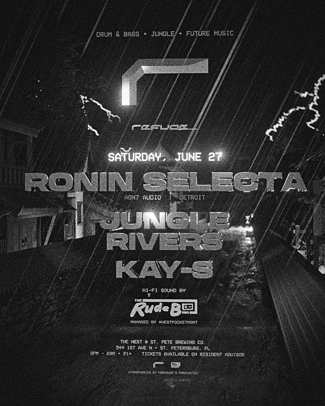 Refuge: Ronin Selecta, Jungle Rivers, Kay-S