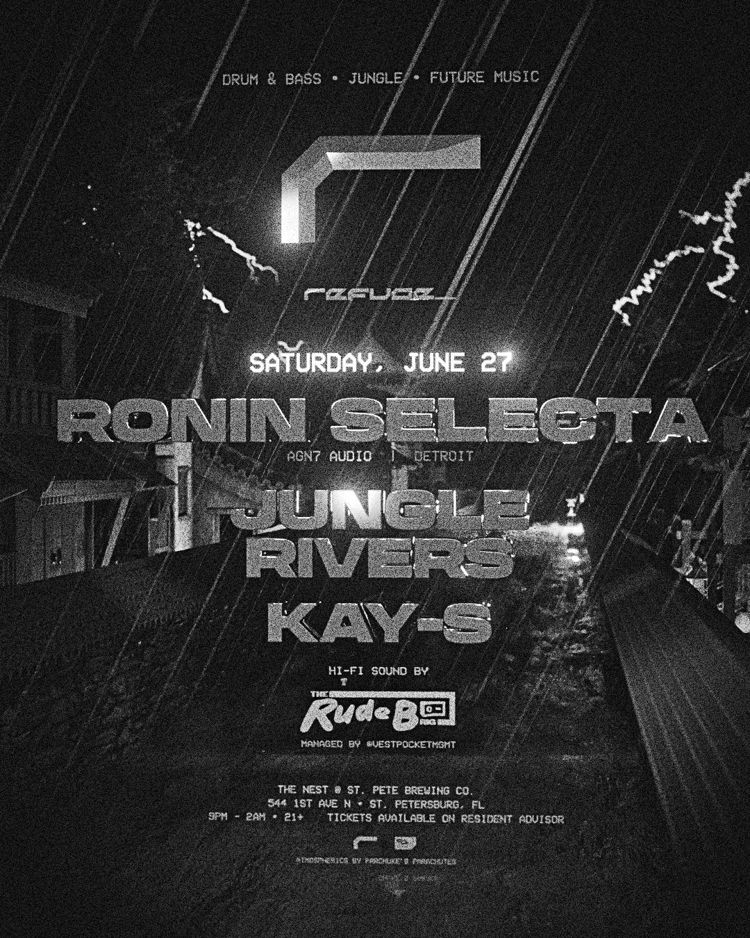 Refuge: Ronin Selecta, Jungle Rivers, Kay-S