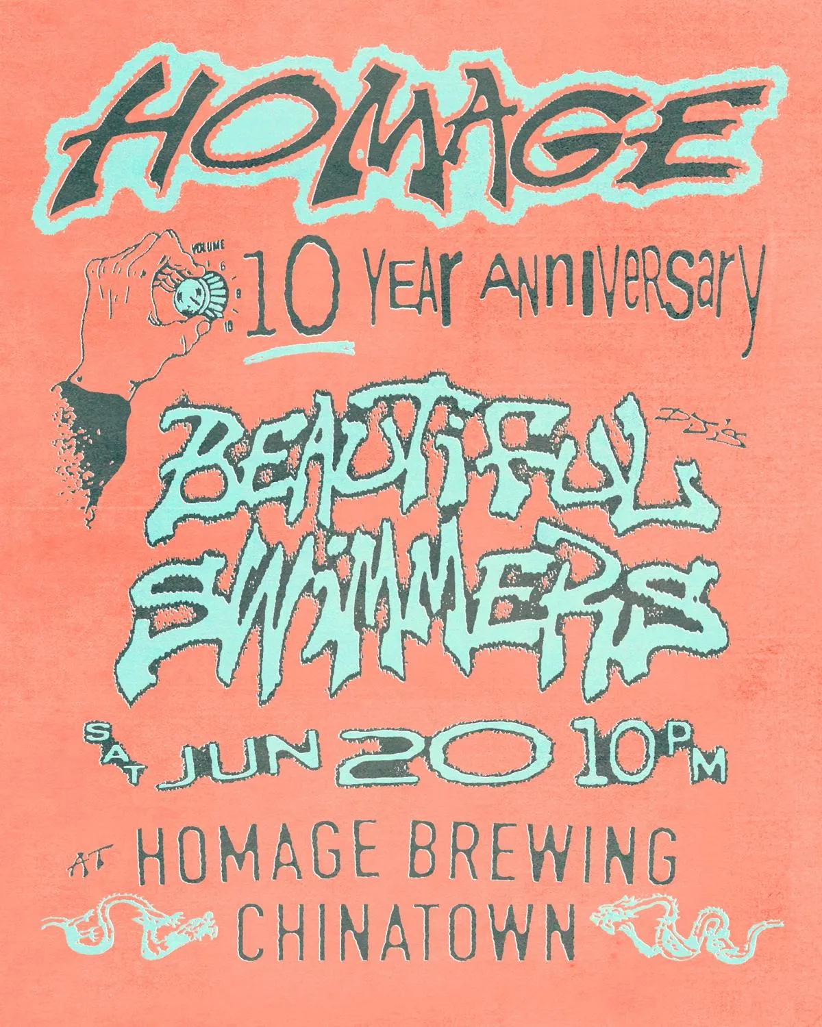 Homage 10 Year Anniversary With Beautiful Swimmers