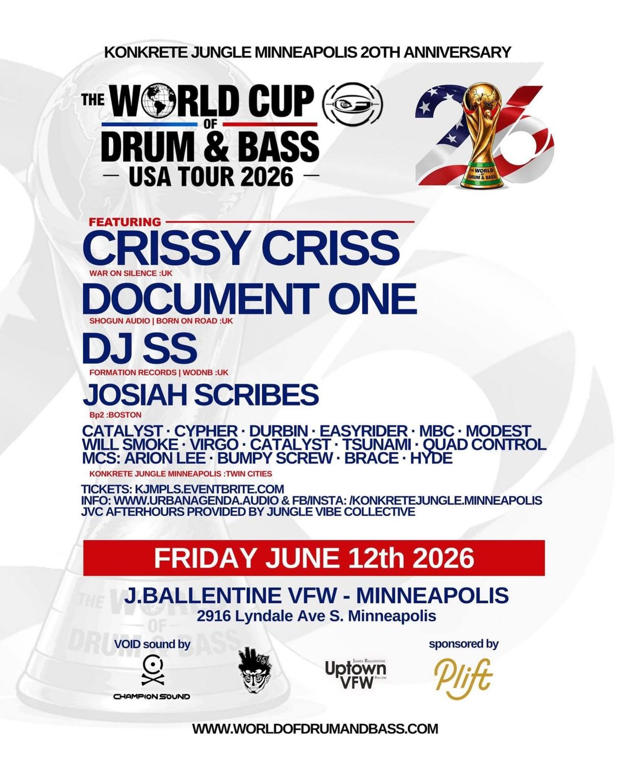 Konkrete Jungle Minneapolis X The World Cup Of Drum & Bass