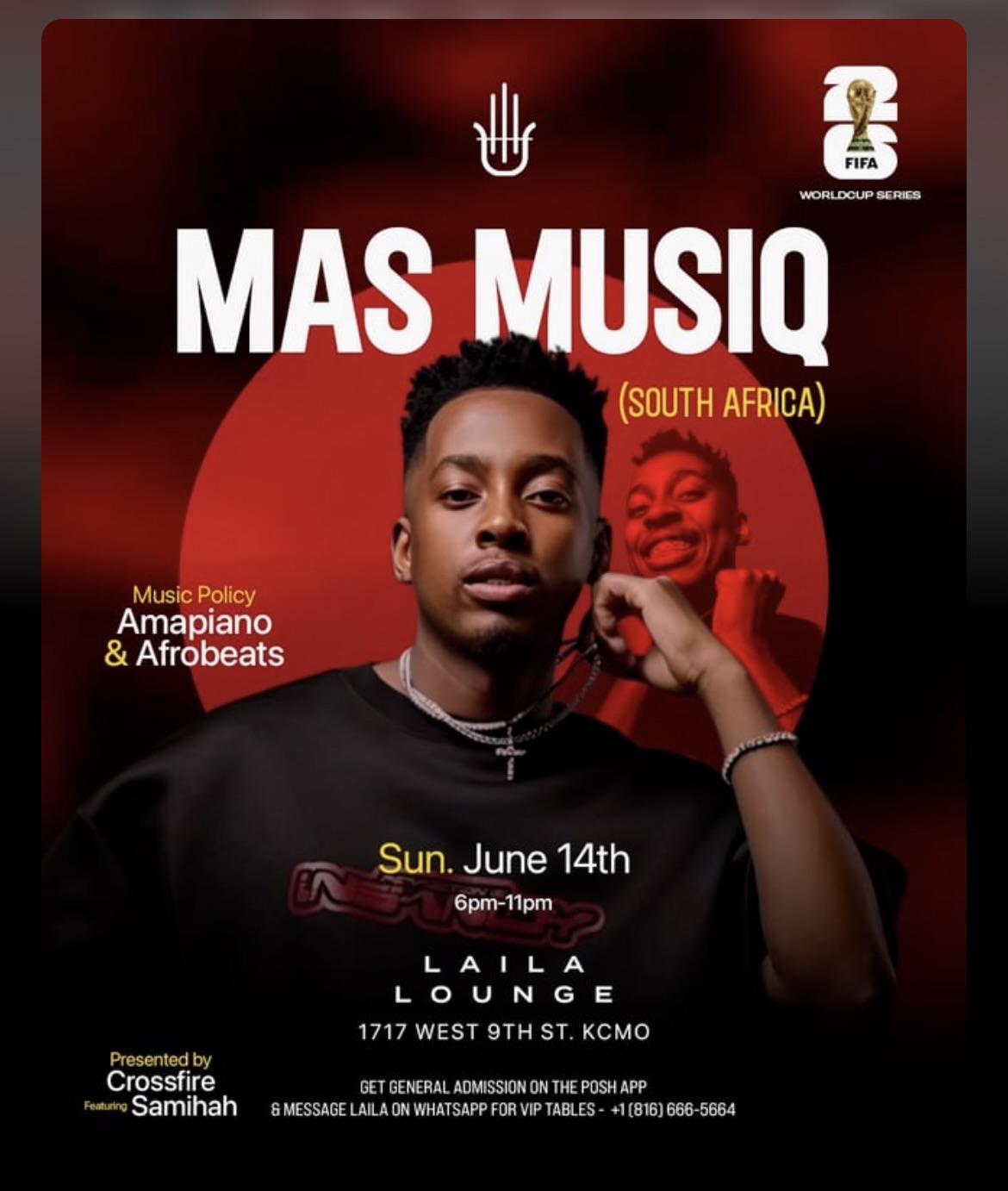 Mas Musiq (South Africa) - Fifa World Cup In Kansas City