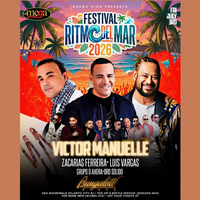 Ritmo Del Mar Atlantic City: Victor Manuelle