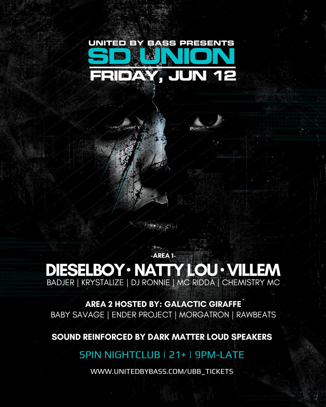 Sd Union With Dieselboy, Natty Lou, Villem