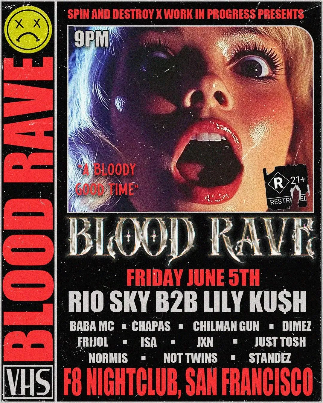 Spin And Destroy Present Blood Rave