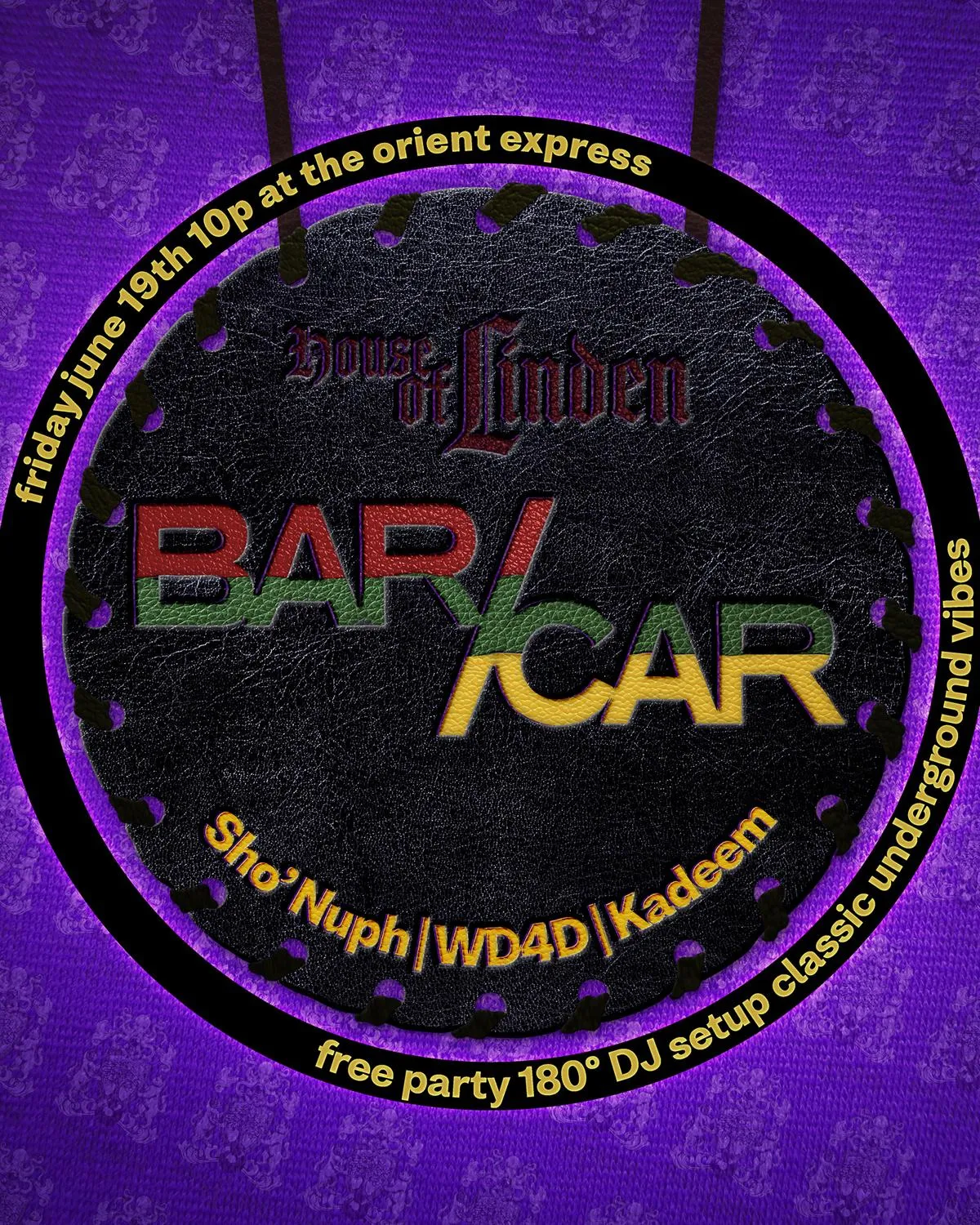 House Of Linden Presents Bar/Car