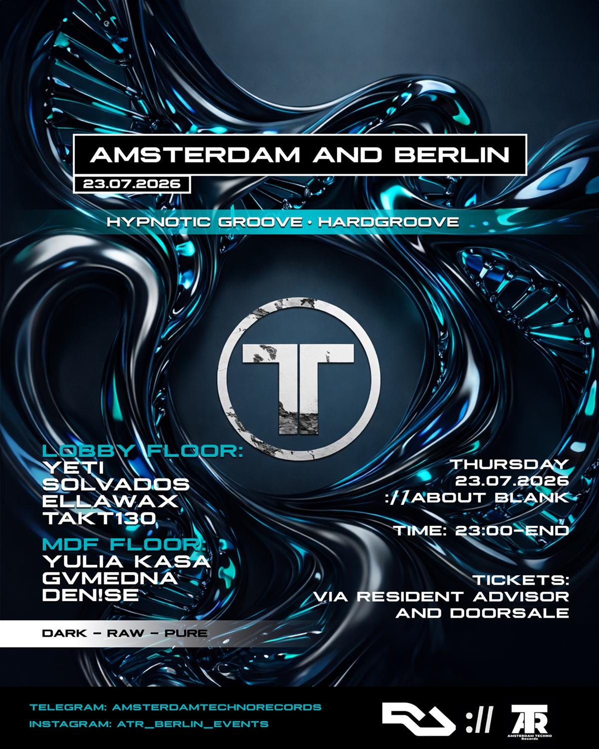 Amsterdam Techno Records And ://About Blank On Thursday'S [Amsterdam And Berlin]