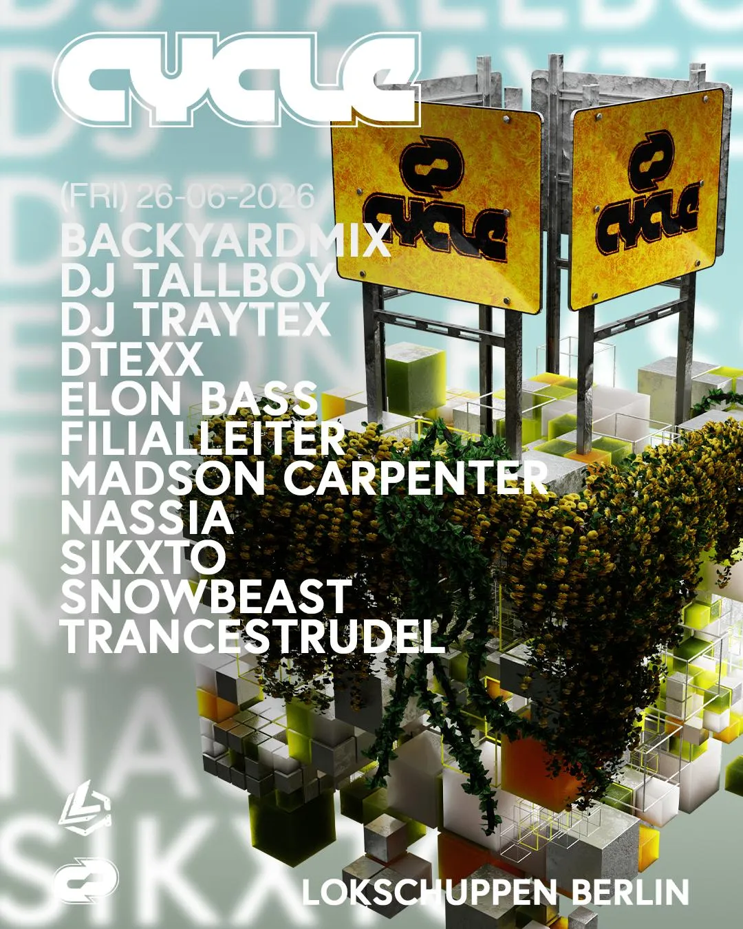 Cycle(Indoor+Outdoor) Pres. Dj Tallboy, Elon Bass, Trancestrudel & Dj Traytex