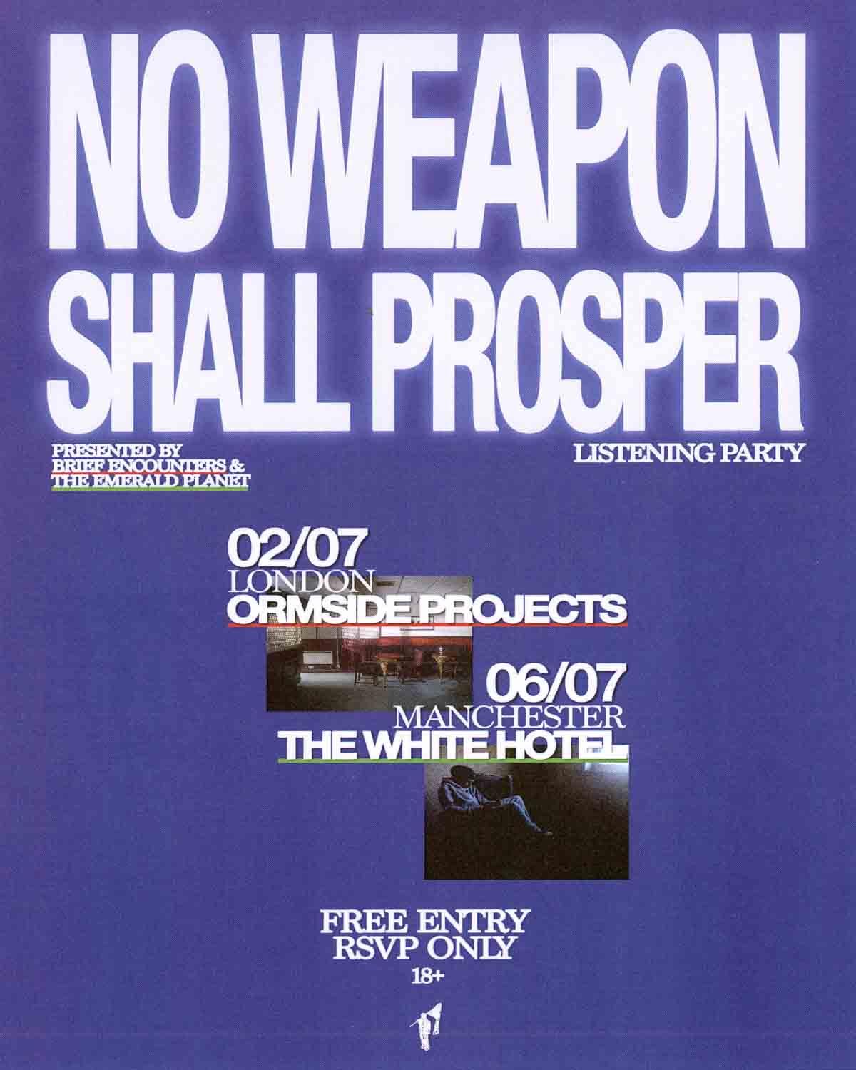 No Weapon Shall Prosper Listening Party