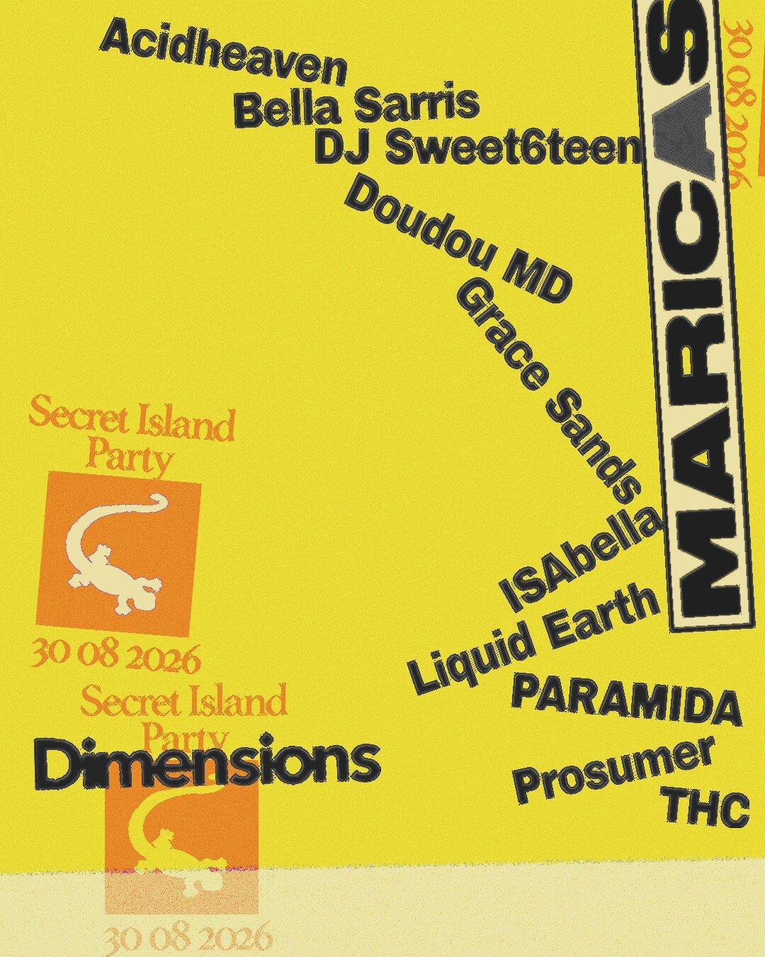 Secret Island Party 2026 - Dimensions X Maricas