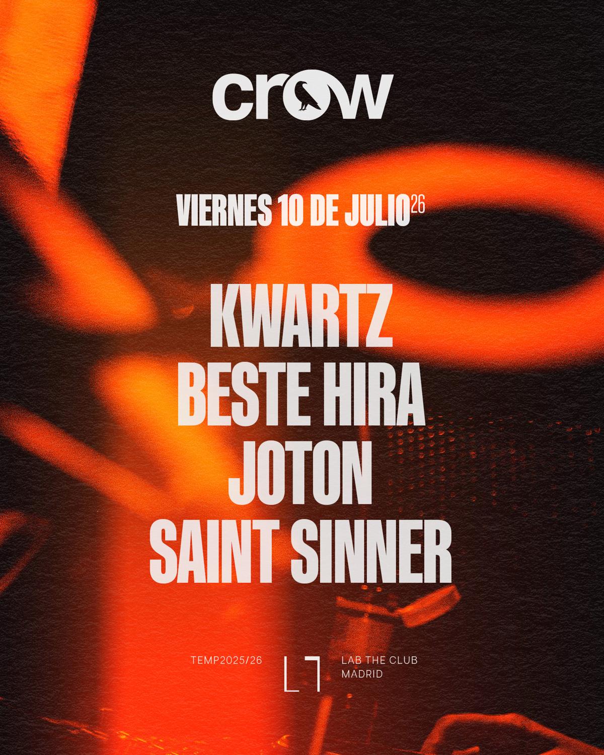 Crow With Kwartz + Beste Hira + Joton + Saint Sinner