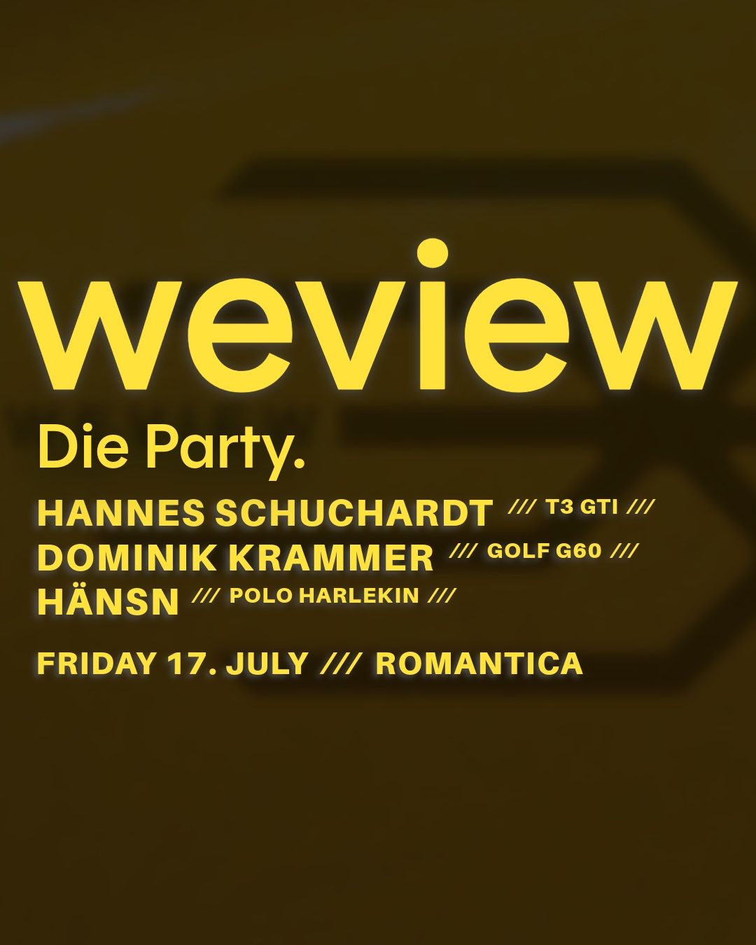 WEVIEW: Hannes Abschiedsparty und Jubiläumsbums