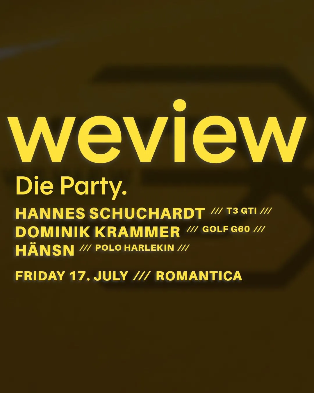 WEVIEW: Hannes Abschiedsparty und Jubiläumsbums