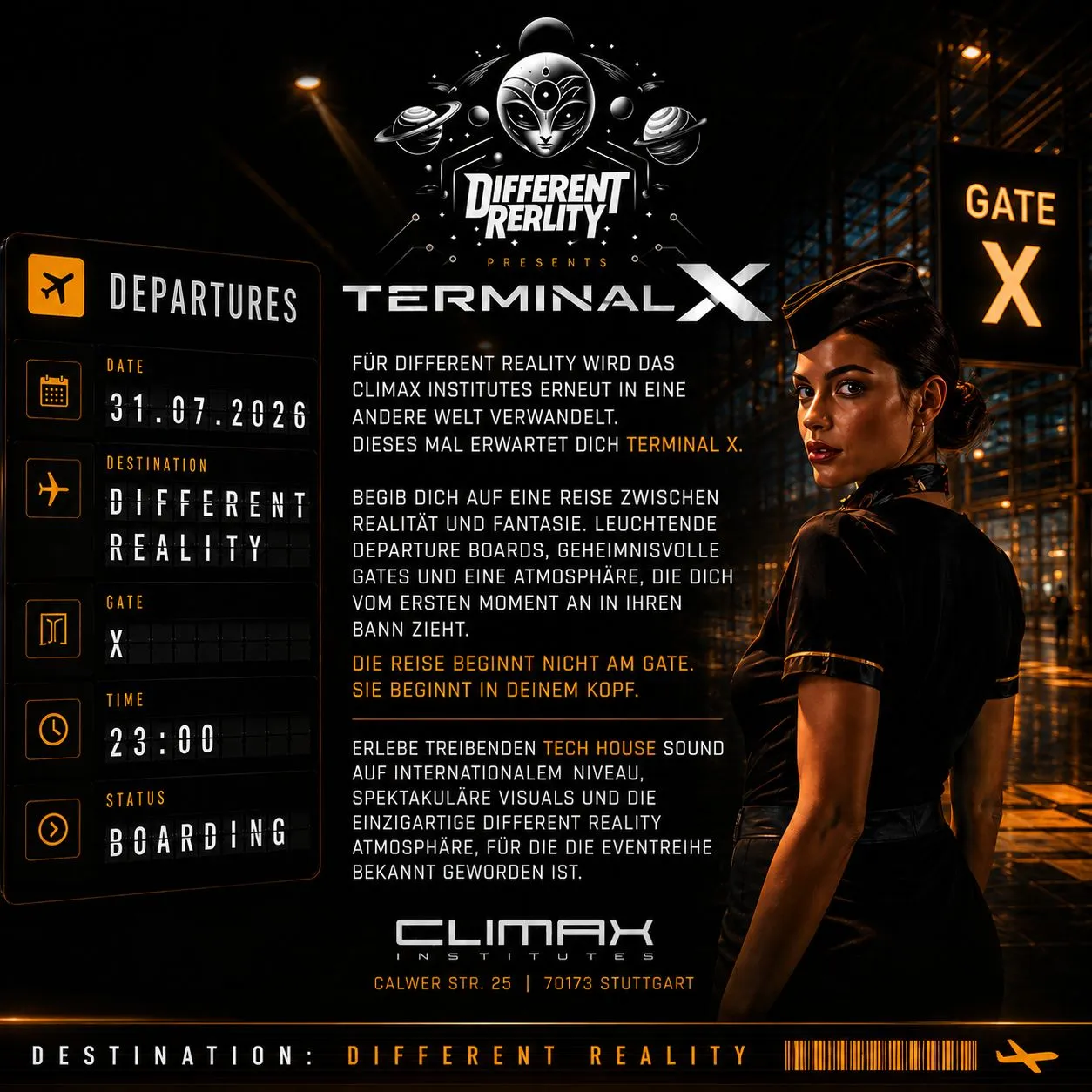 Different Reality 'TERMINAL X' at Climax Institutes