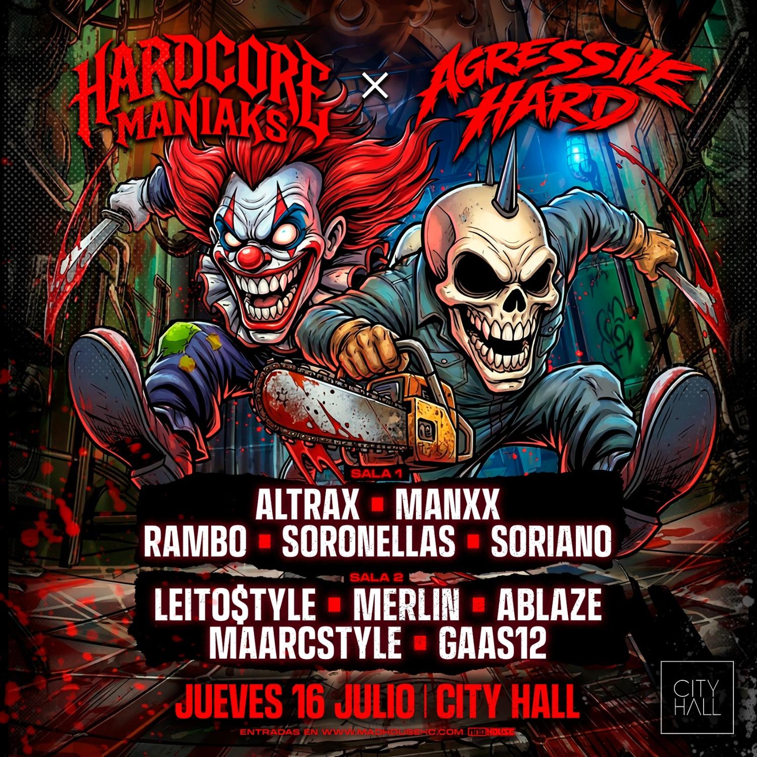 City Hall Pres. Hardcore Maniaks X Agressive Hard