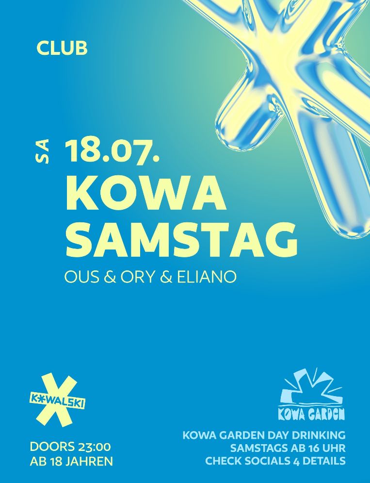 KOWA SAMSTAG • OUS & ORY • ELIANO