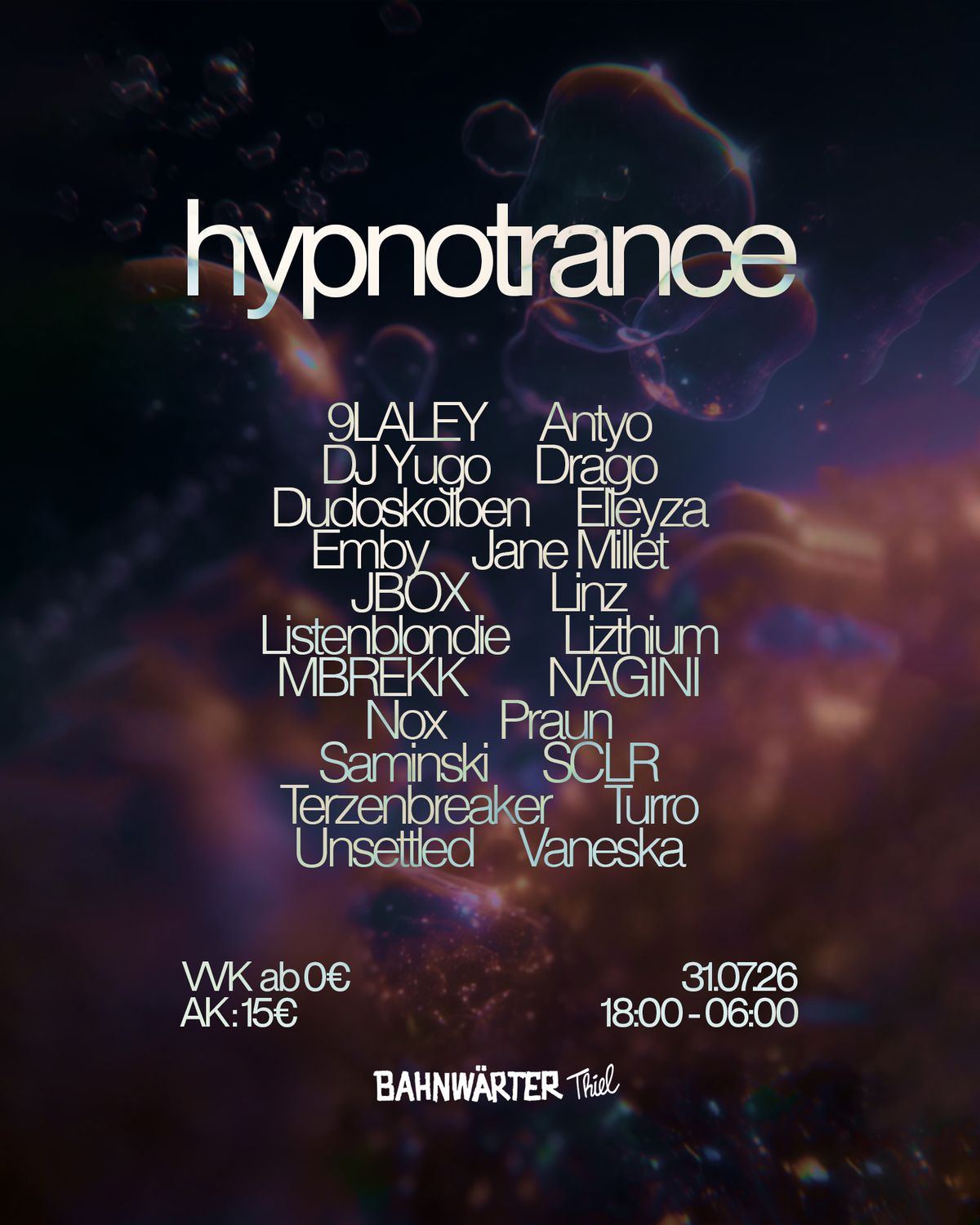 Hypnotrance - Midsummer Open Air & Club - Bahnwärter Thiel