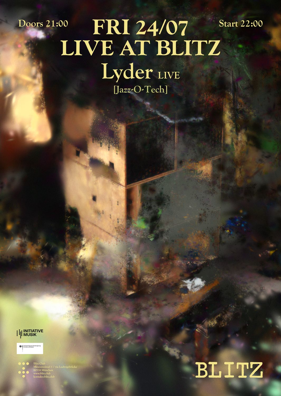 LIVE AT BLITZ with Lyder [Doors 21:00 / Start 22:00]