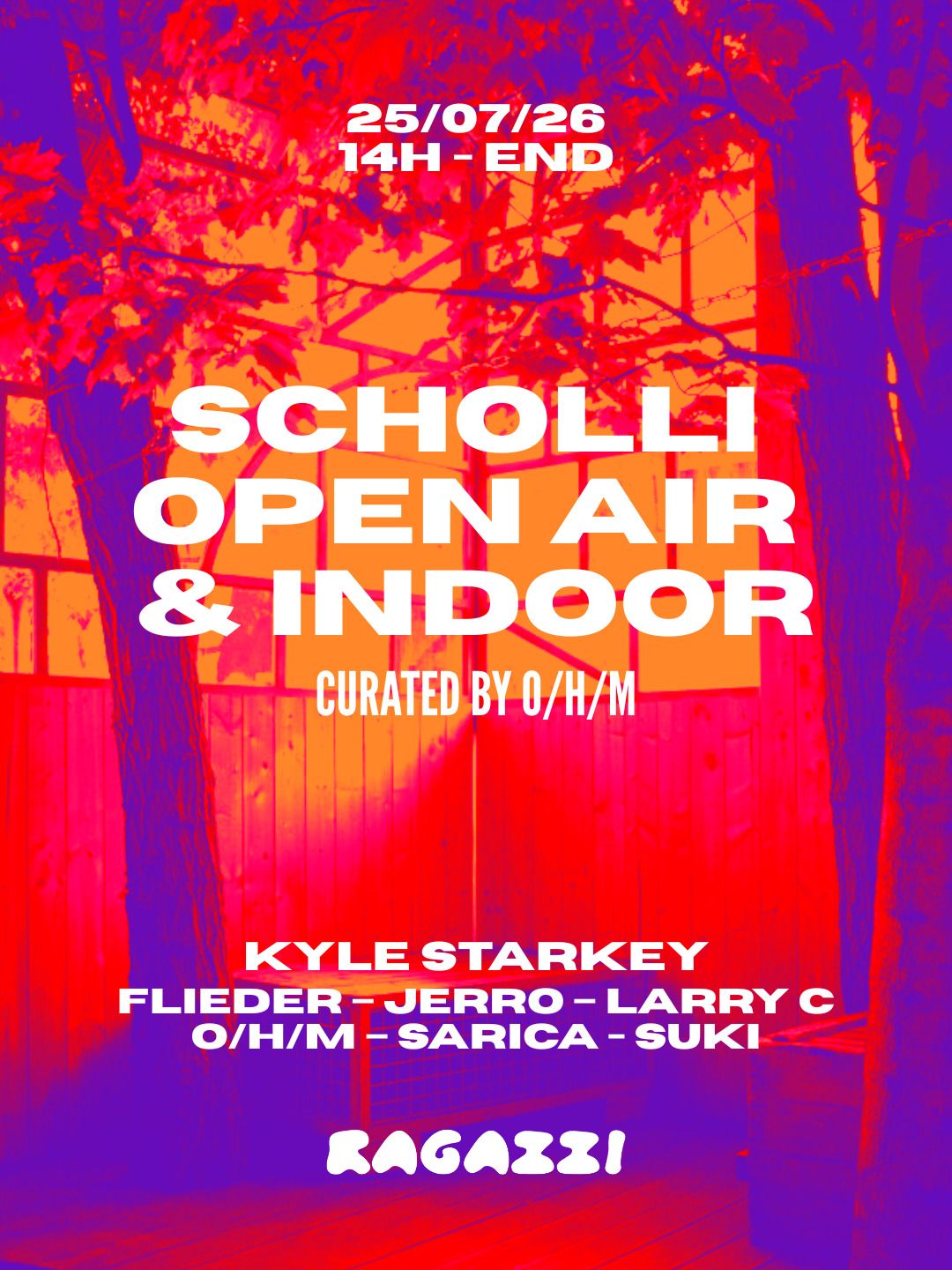 RAGAZZI pres Kyle Starkey (OPEN AIR & INDOOR) curated by O/H/M (LAST 10 REGULAR TICKETS)