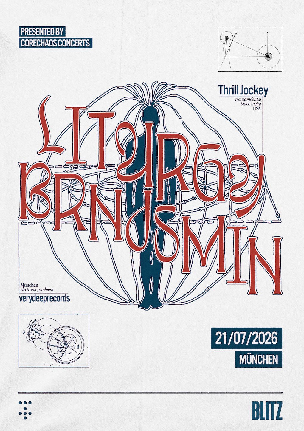 Live : CoreChaos with Brnjsmin, Hyperfocus, Liturgy [19:30 - 23:00]
