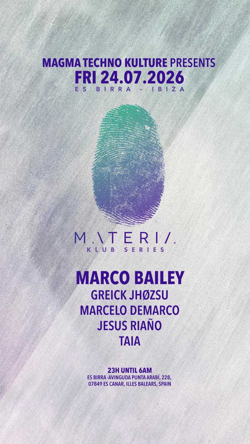 Magma Techno Kulture Presents ¨Materia¨