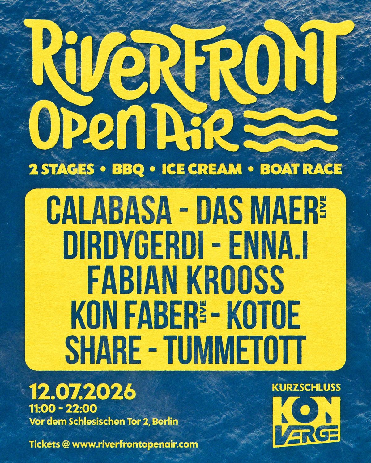 Riverfront Open Air // KONVERGE x kurzschluss // Tickets at the door
