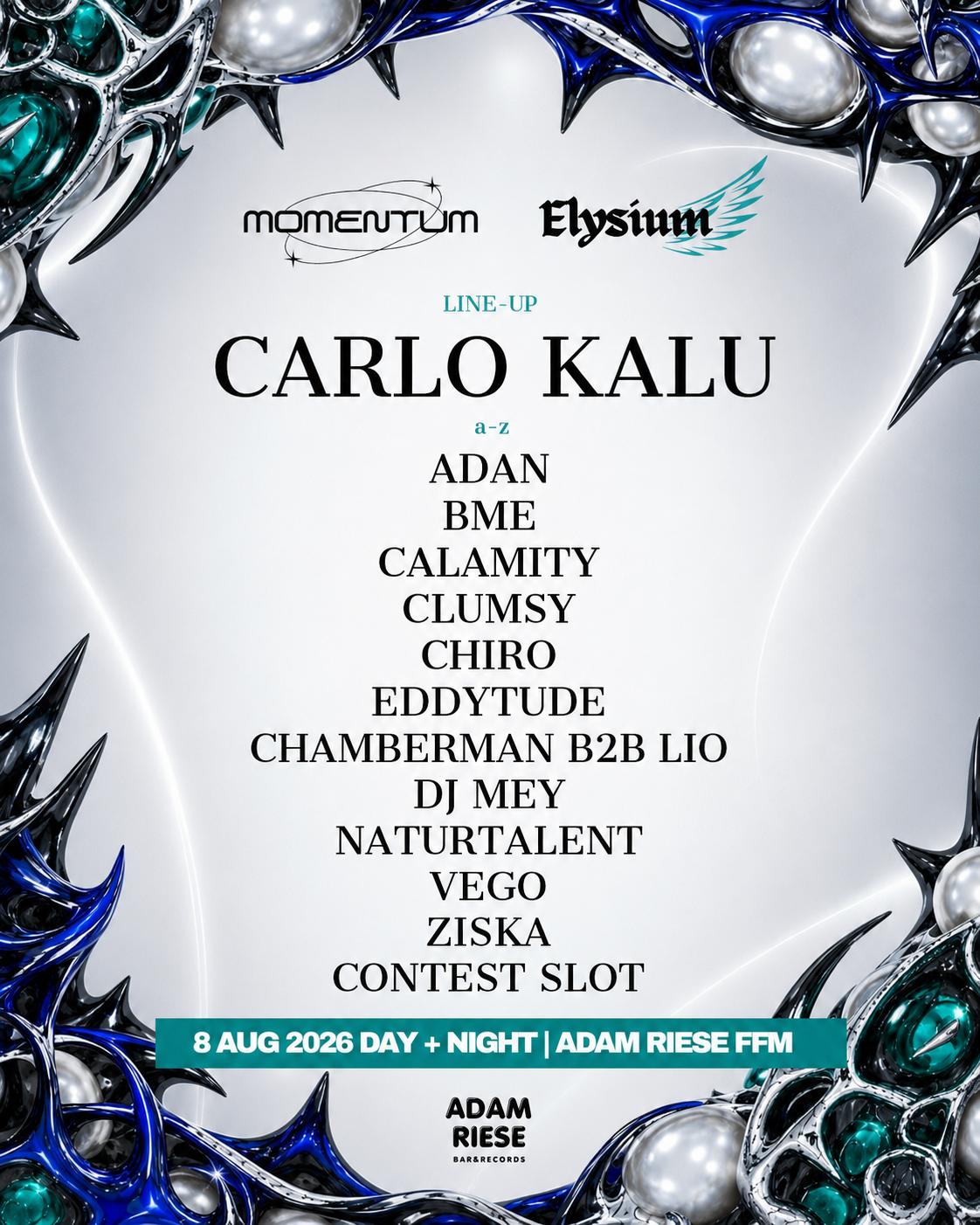 Elysium X Momentum. Day & Night With Outdoor + Indoor (Trance & Hard Techno)