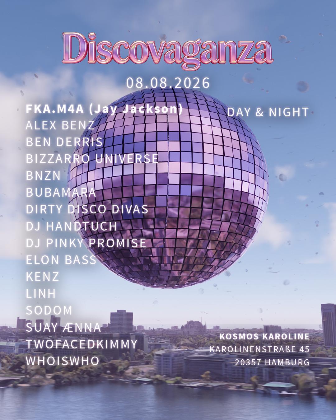 Discovaganza Day & Night With Fka.M4A, Ben Derris, Bnzn, Elon Bass, And Many More
