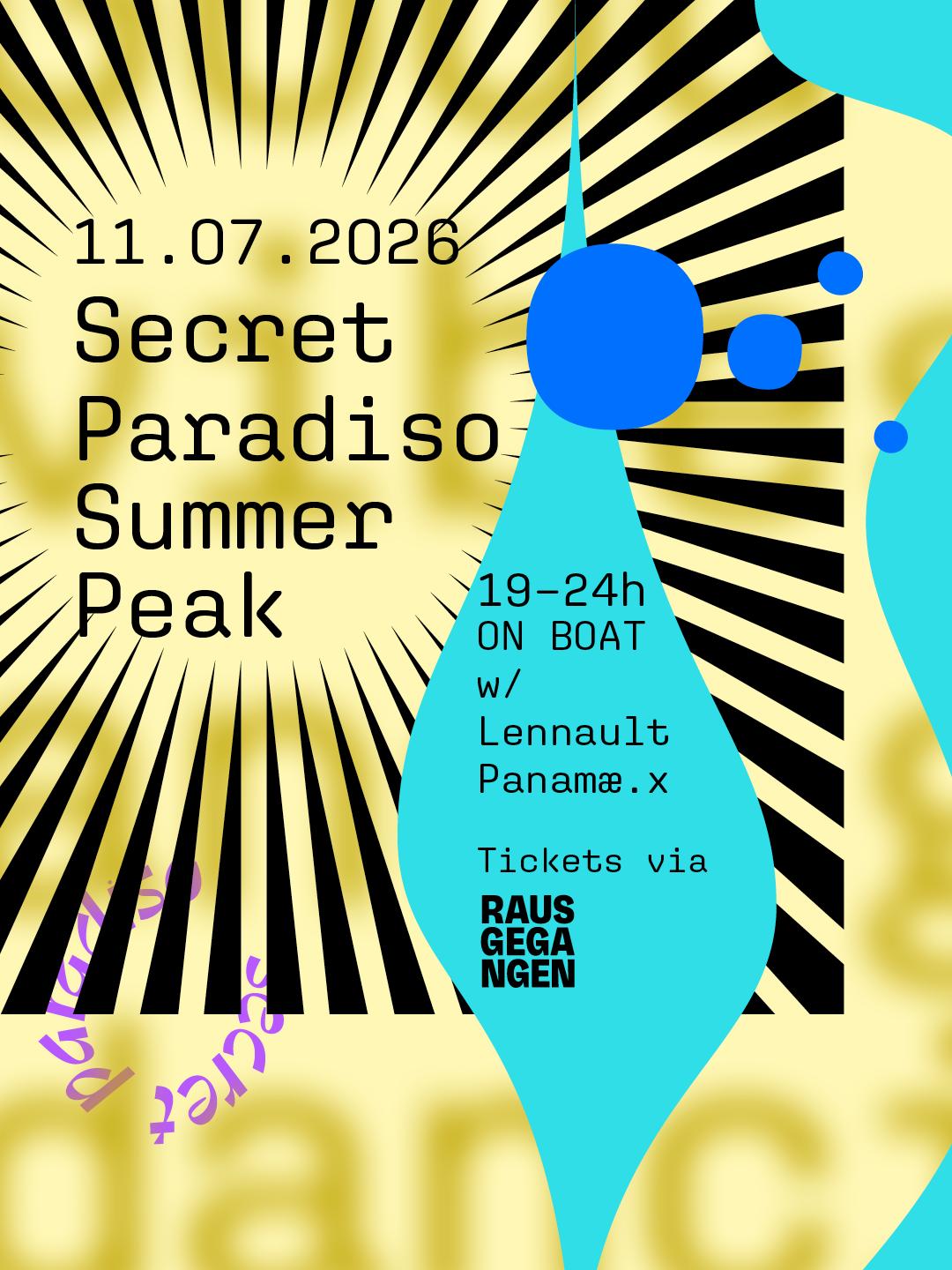 Secret Paradiso Summer Peak 2026: On Boat