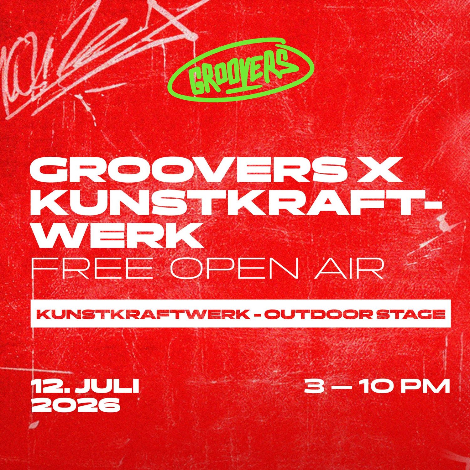 SUNDAY FREE OPEN AIR - GROOVERS X Kunstkraftwerk Leipzig
