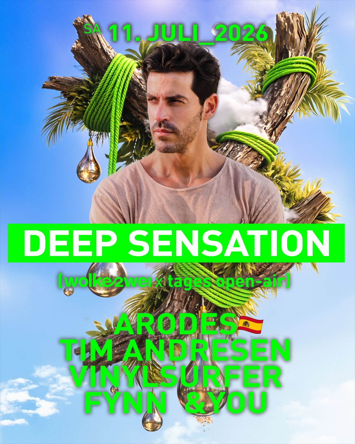 Deep Sensation auf Wolkezwei mit ARODES