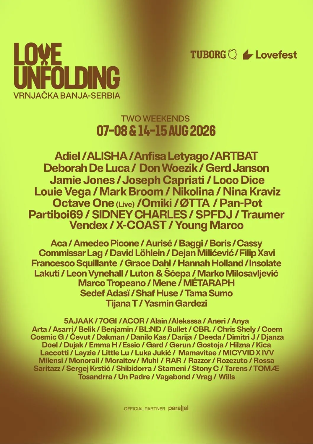 Lovefest 2026 - Weekend 1