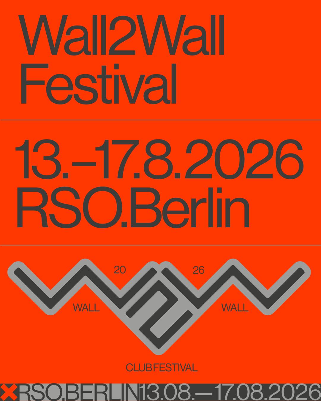 Rso: Wall2Wall Club Festival 2026