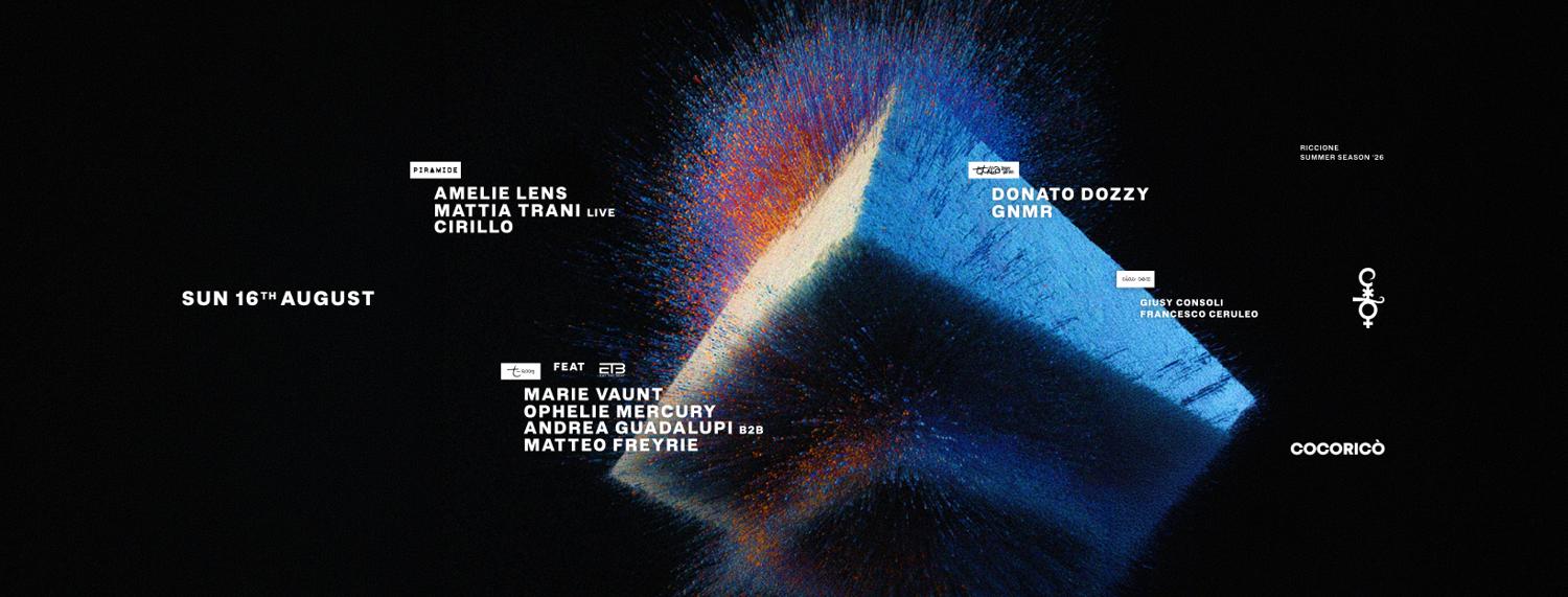 Amelie Lens, Mattia Trani, Marie Vaunt, Donato Dozzy