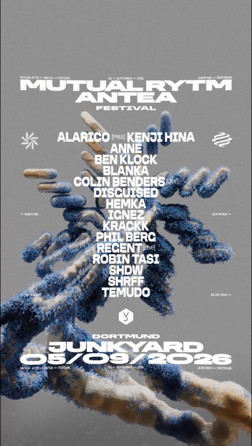 Mutual Rytm X Antea Festival With Alarico, Annē, Ben Klock, Colin Benders, Ignez, Shdw + More