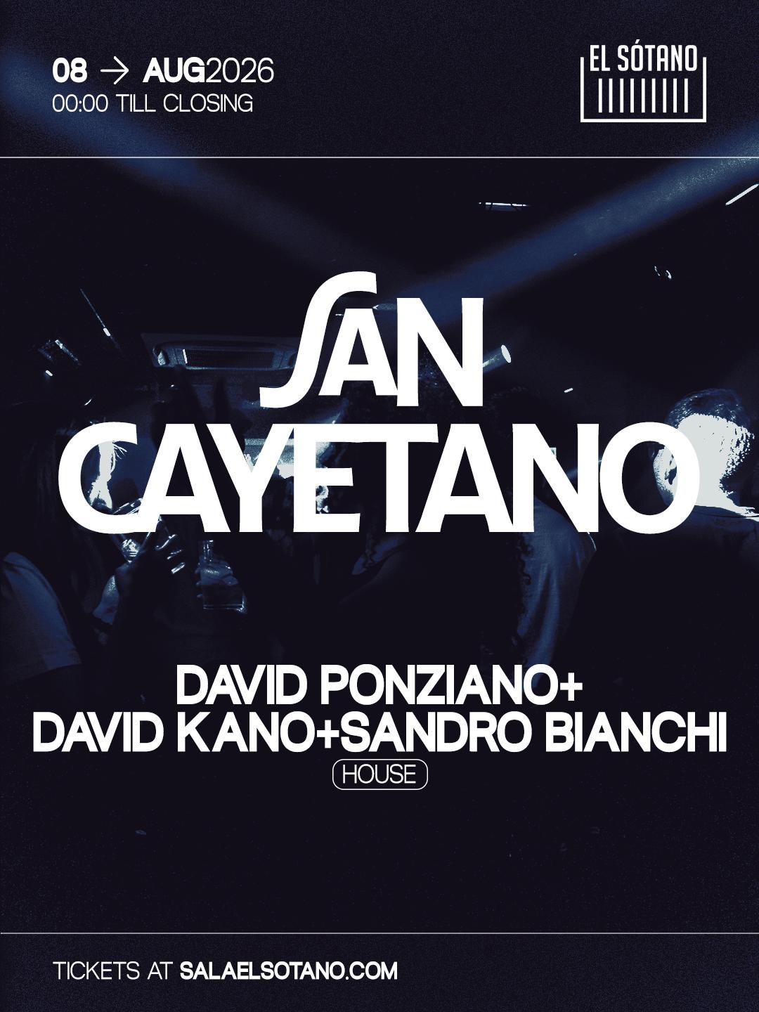 San Cayetano: David Ponziano, David Kano, Sandro Bianchi