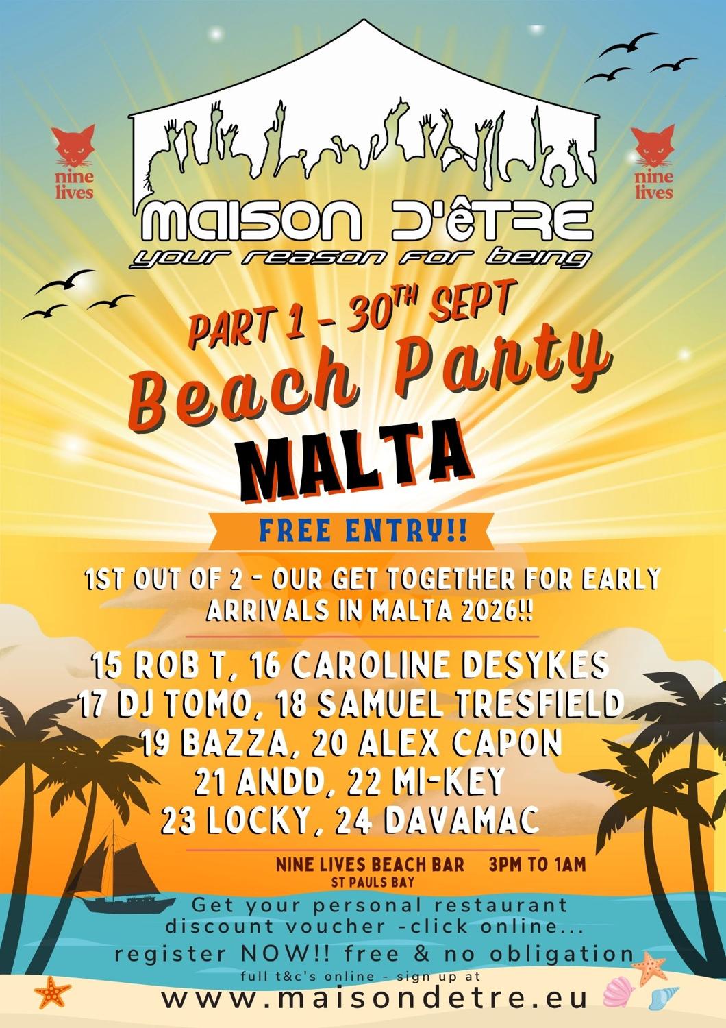 Maison D'Être Malta - Defected Week - Part 1 - 30Th September
