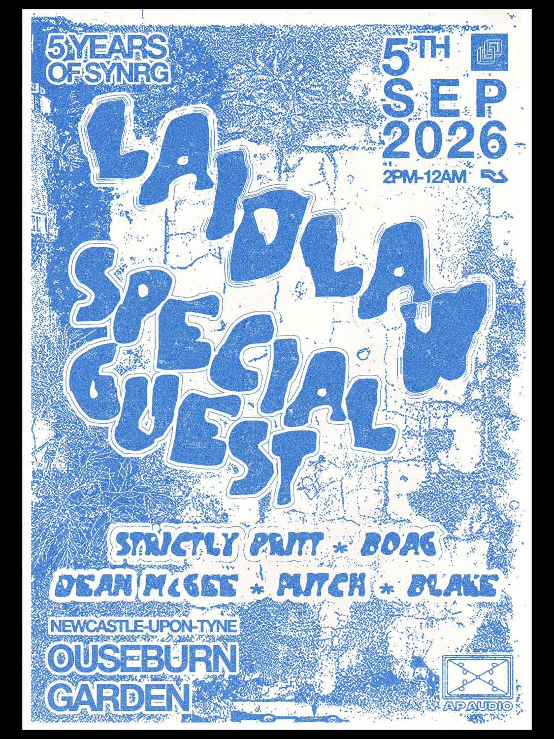 Synrg Presents: Laidlaw, Special Guest