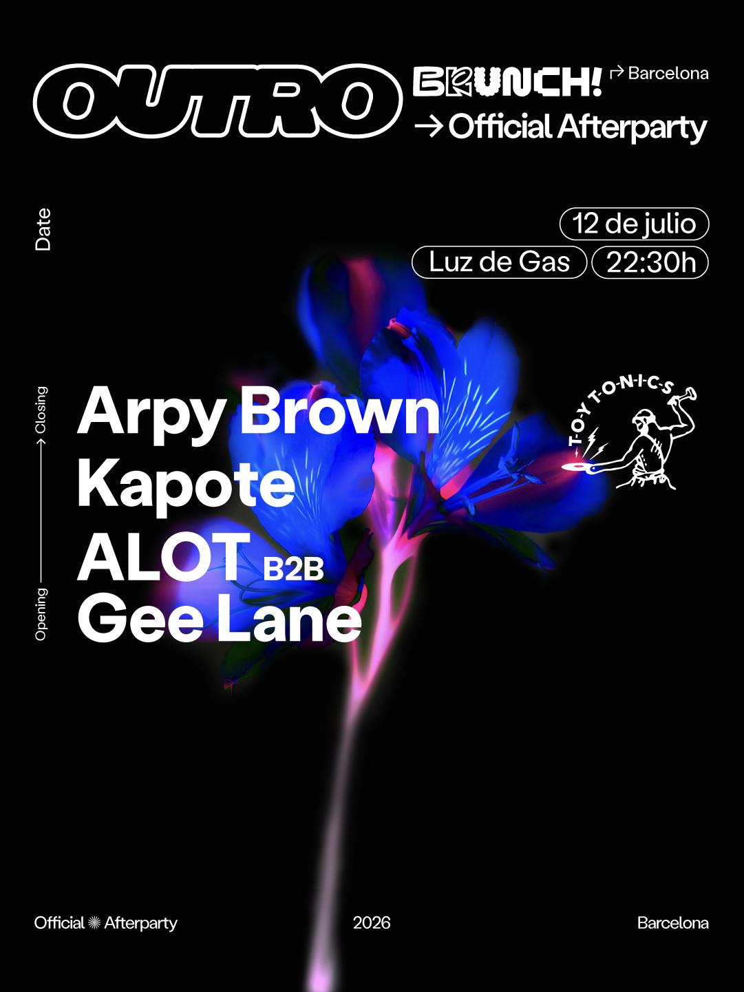 Outro / Official Afterparty 12.07 Toy Tonics Showcase