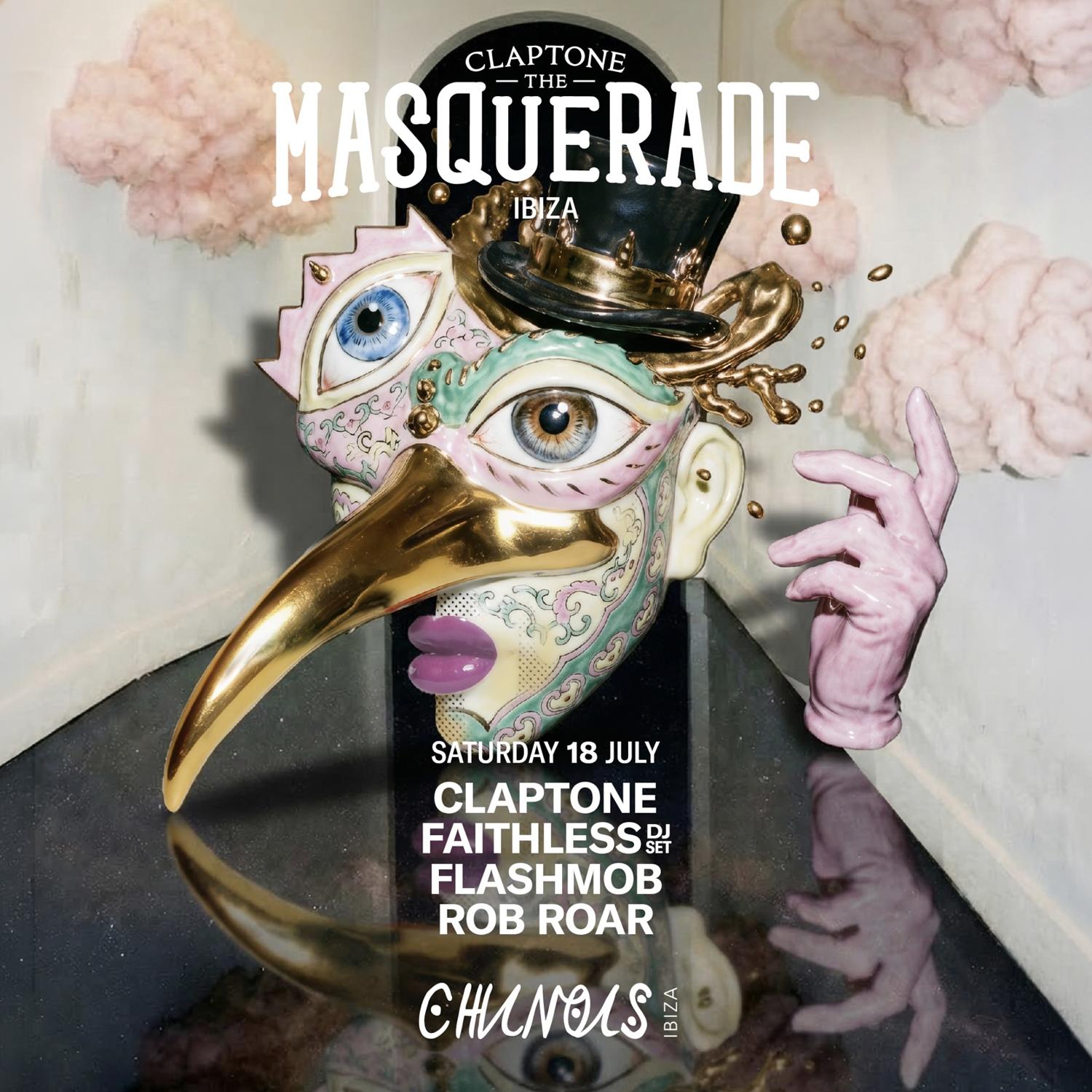 The Masquerade: Claptone, Faithless Dj Set, Flashmob, Rob Roar
