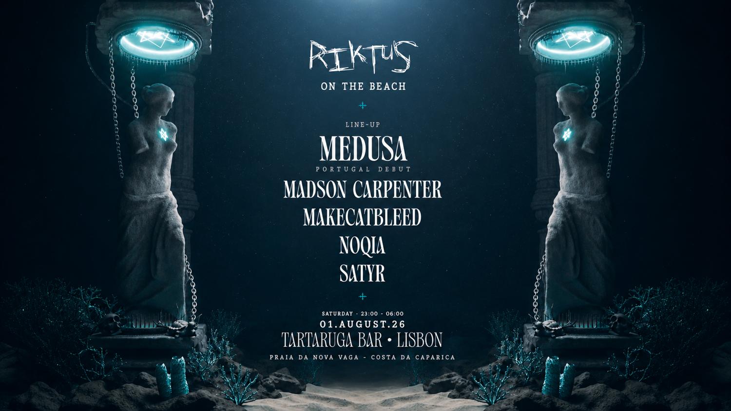 Riktus On The Beach With Medusa (Portugal Debut)