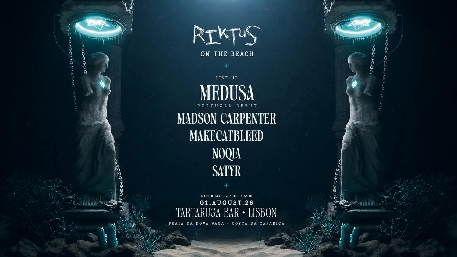 Riktus On The Beach With Medusa (Portugal Debut)