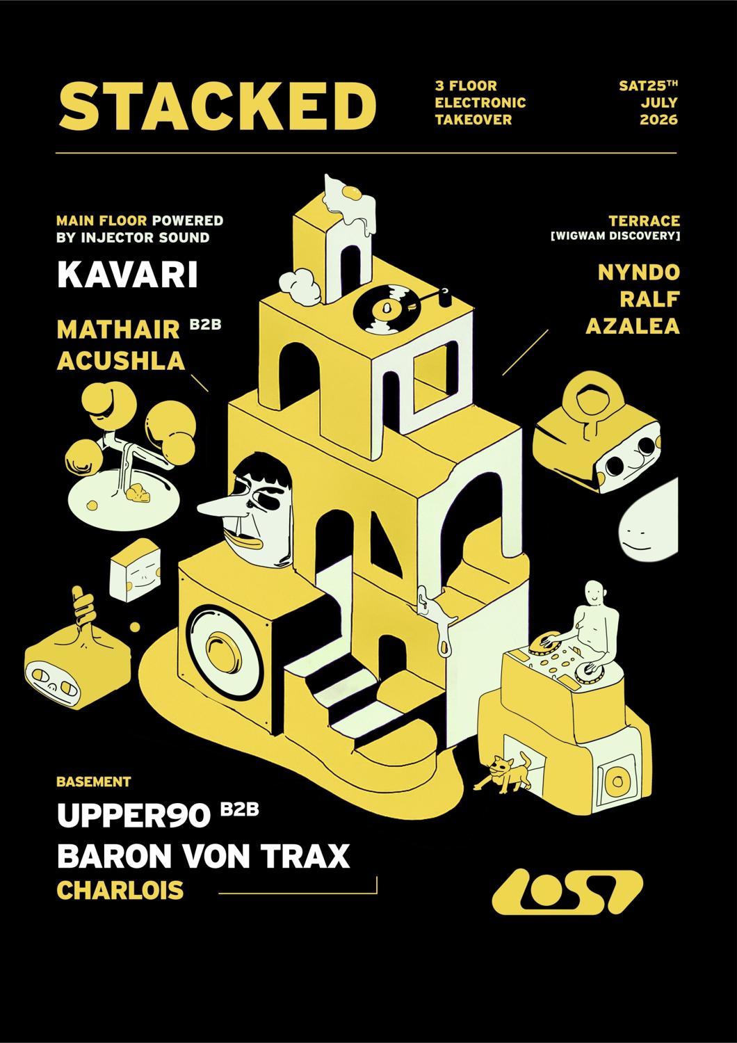 Stacked X Lost: With Upper90 B2B Baron Von Trax & Kavari
