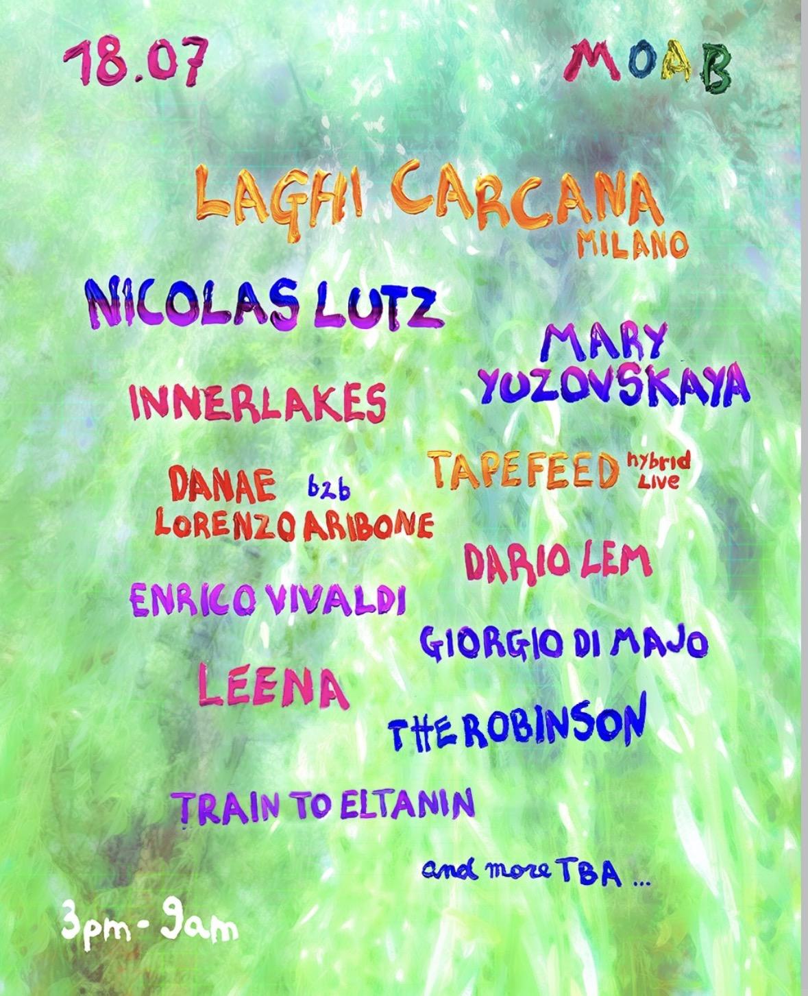 Moab | Day & Night Open Air @Laghi Carcana | 3 Stages From 3Pm