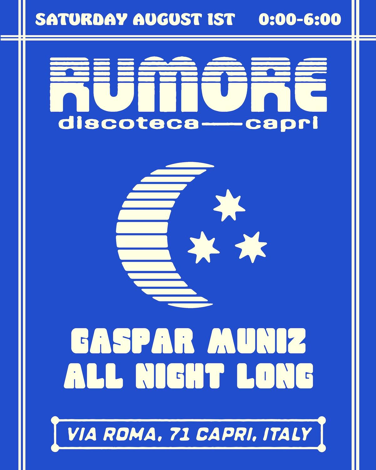 Rumore Season 26 Party N°30 W/ Gaspar Muniz